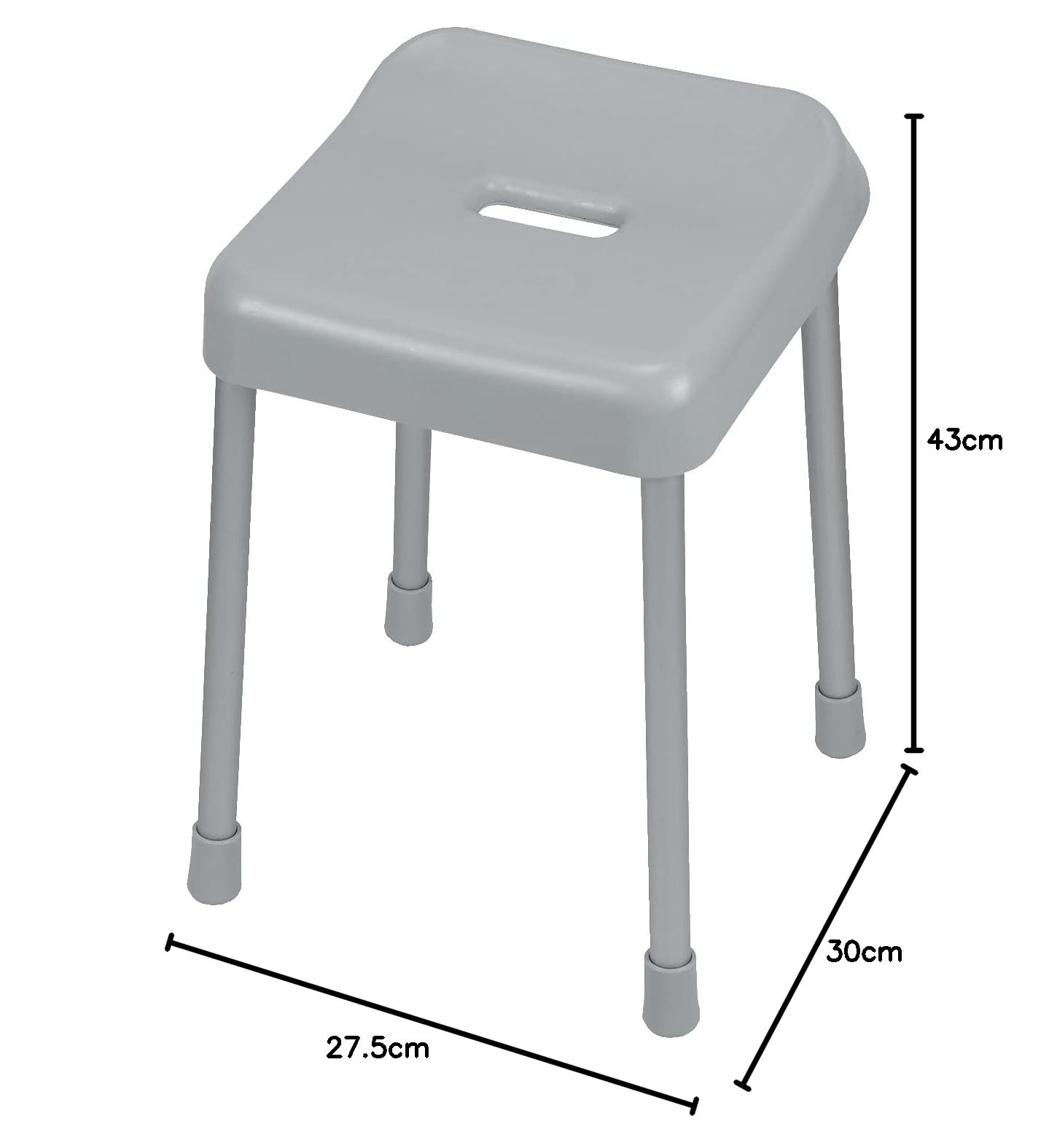 ダイヤモンドパターン スツール グレー(1個)
