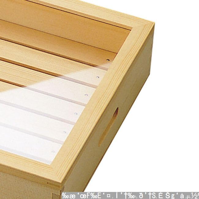 Amazon.co.jp: J-kitchens ネタ箱 保存容器 寿司 刺身 等 木製 34.5x27  