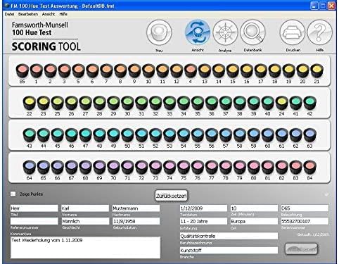 Farnsworth Munsell 100 Hue Test | Color Vision Analysis Tool