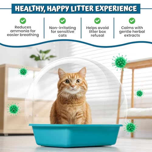 Image of Cat Litter Spray - 300ml | Litter Box Odor Eliminator & Cat Pee Repellent | Aroma Free Herbal Air Freshener Spray | Ideal for Cat Litters and Pet beddings Sand Box