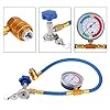 Refrigerant Hose Kit, R134A R12 Fitting Recharge Measuring Hose Gauge System Refrigerant Charging Pipe #5