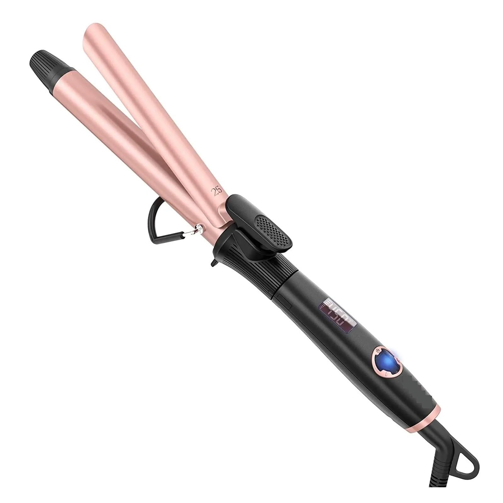 Generic Compatible for Professional 25mm 30mm Hair Curling Iron with Instant Heating Auto Shut Off - LCD Digital