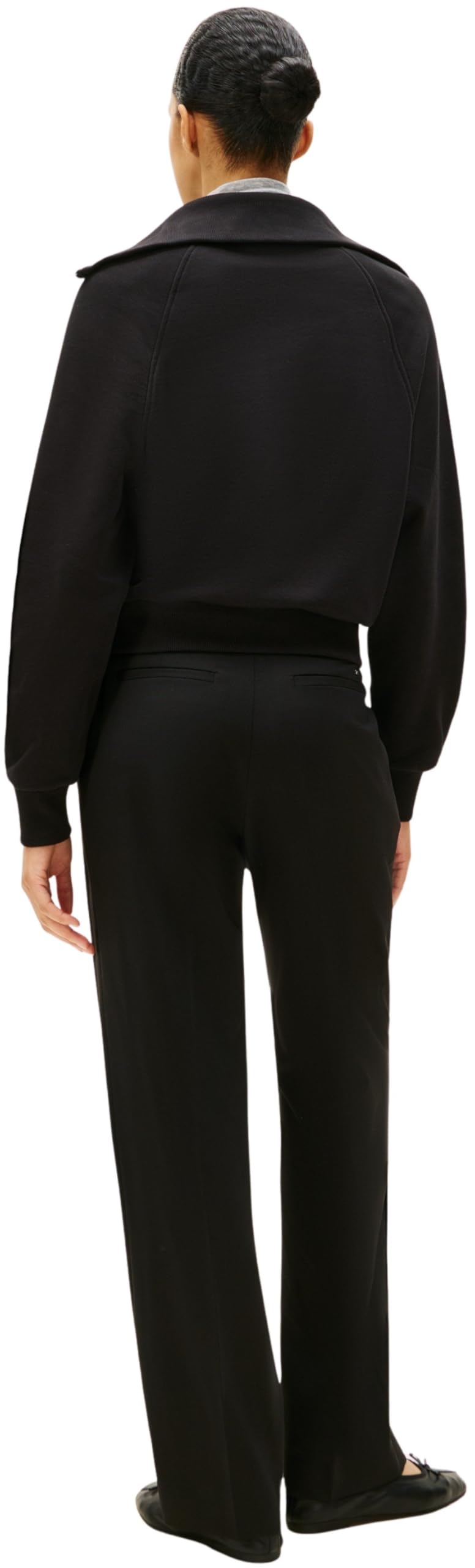 Tommy Hilfiger Sweat Zippé Femme Classic Script Fleece Demi-Fermeture Éclair