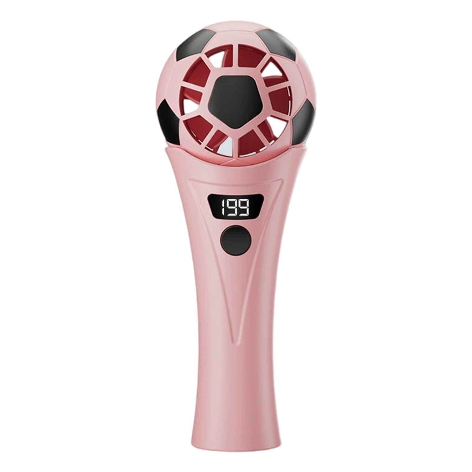 Mini ventilador de mano con velocidad variable y pantalla LED para refrescarte