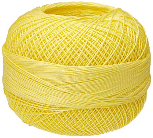 Hilo de algodón Lizbeth tamaño 40 color limón claro miniatura 1
