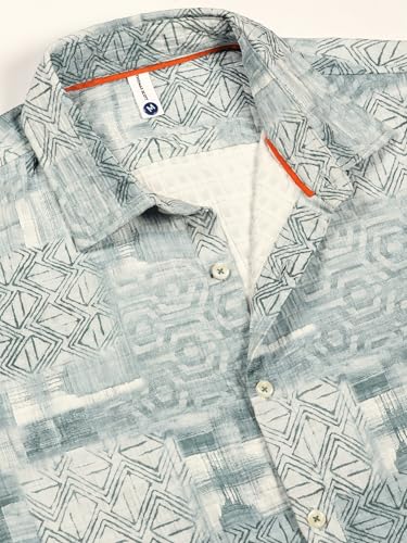 Image of Thomas Scott Mens Slim Fit Full Sleeves Printed Casual Shirt