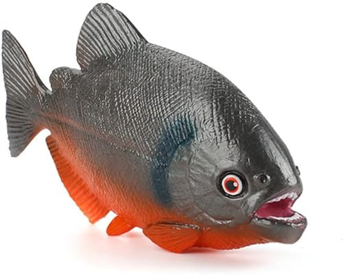 Miniatura 8 de GANAZONO Piranha Toys Ocean Animals Toys Ocean Toys Fish Model Restaurante Escaparate Ornamento Simulación Estatua de Pescado Modelo Animal Río