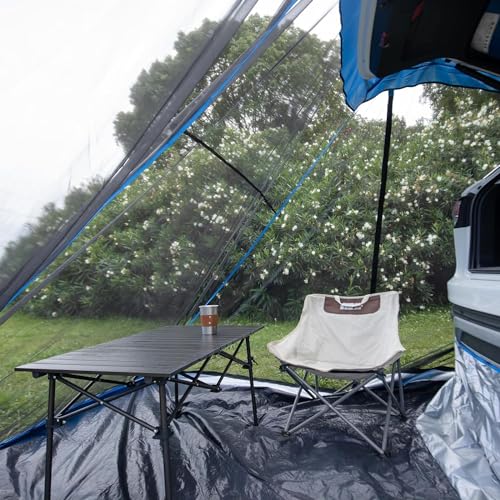 Carpa para SUV para Camping y Senderismo, Ligera con Cubierta Impermeable y Estacas, Carpa Universal para Puerta Trasera de Autos, SUVs, Camionetas, Hatchbacks de 6' x 6.5' miniatura 3