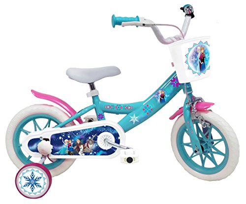 EDEN-BIKES Frozen - Bicicleta Infantil de Frozen de Frozen, Multicolor, 12 Pulgadas