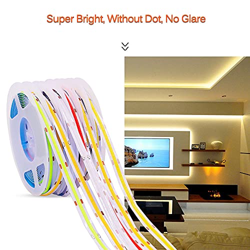 Tira de luces LED COB flexible 3m luz cálida 3000K miniatura 2