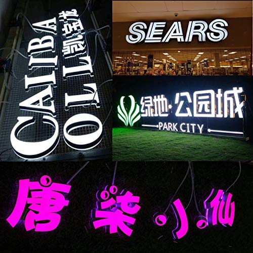 Image of Super Bright 200pcs 2835 2 LED Module Sign Light Red Waterproof Decorative Lights for Letter Sign Advertising Signs with Tape Backside (Red)