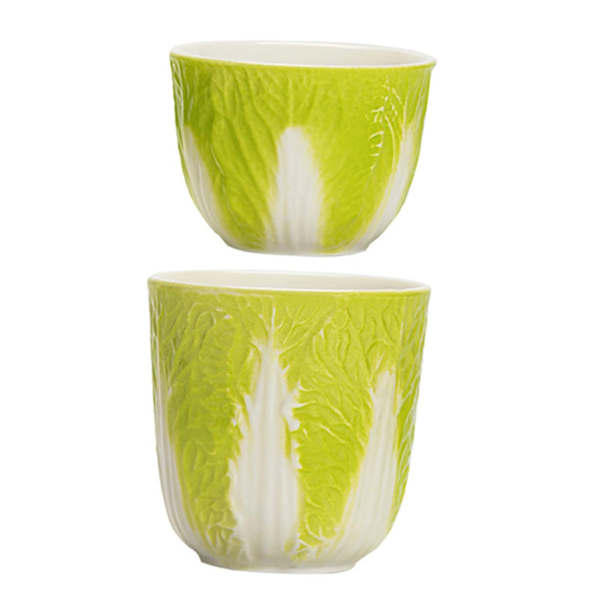 2kawałki Ceramicznych Filiżanek Do Herbaty Wzór Kapusty Porcelanowy Kubek Do Picia Idealny Biura i Funkcjonalne Akcesoria Herbaty