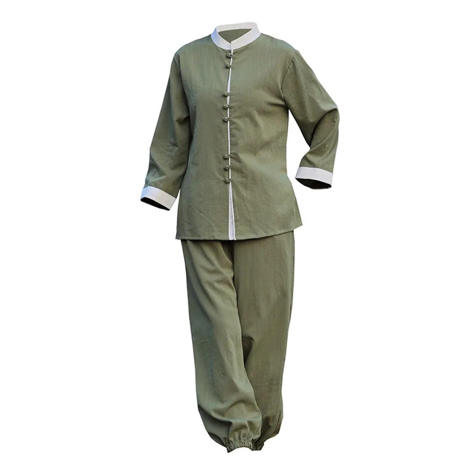 Kung Fu Anzug-Set für Damen, Tai Chi Uniform, Baumwolle und Leinen, Wushu Kung Fu Kleidung für Damen, Wing Chun Kampfsportanzug