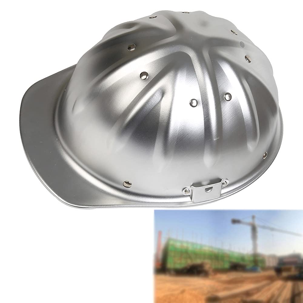 Casco de Seguridad, Cascos de construcción Casco de Seguridad de Aluminio Cascos Casco de aleación de Aluminio La Parte Superior es más Segura y eficaz para Evitar pinchazos