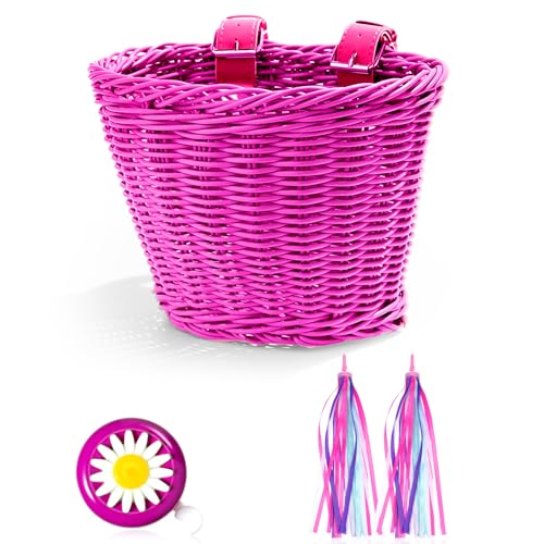 Serpentins de vélo enfant rose pour rassurer avec LED roues