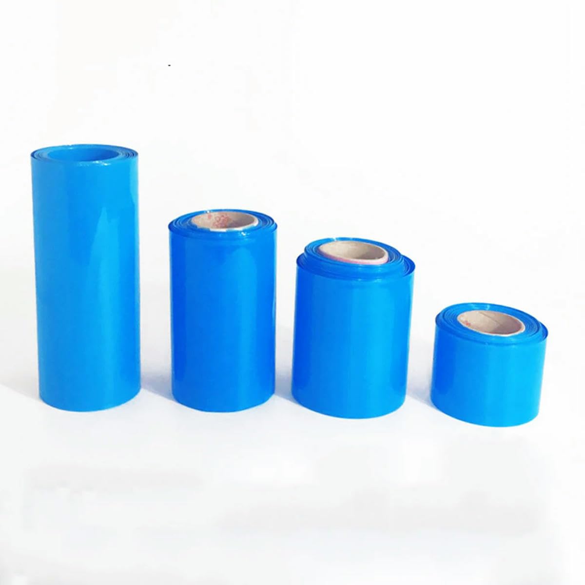 Tubo termorestringente 2M blu, guaina isolante per batteria 18650, 430 mm
