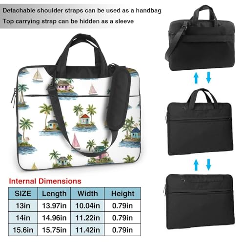 Bolso para laptop impermeable 15.6 pulgadas con asa miniatura 3