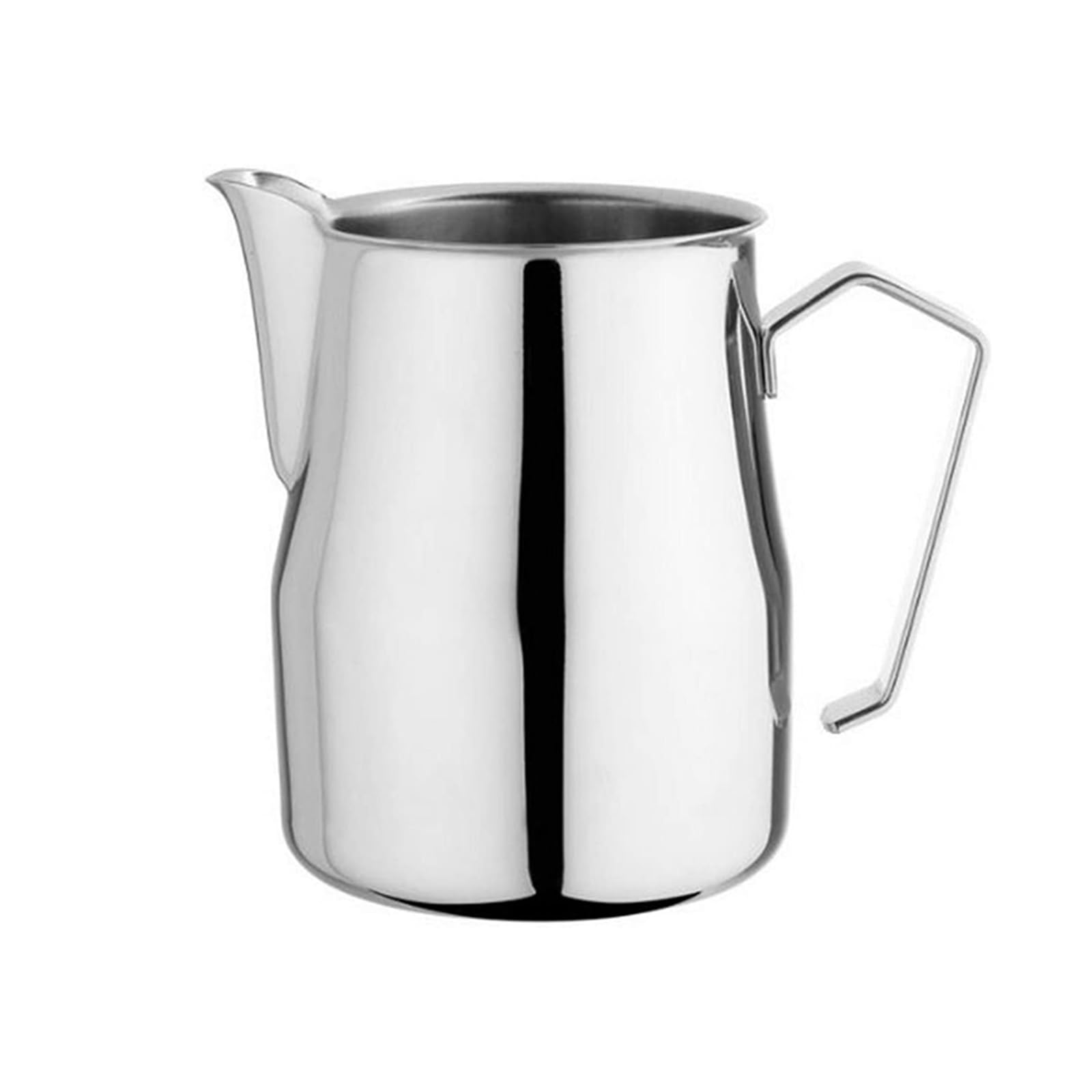Shbhws Silver Milk Frothing Pitcher Stainless Steel Milk Frothing Pitcher - Pour Over Coffee Kettle Espresso Steaming Milk Frothing Cup For Making Latte Coffee Art, Cappuccino(350Ml,)