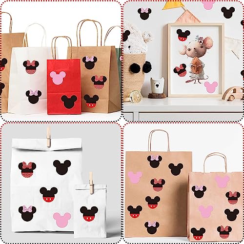 D2ucco 500 pezzi adesivi con testa di topo