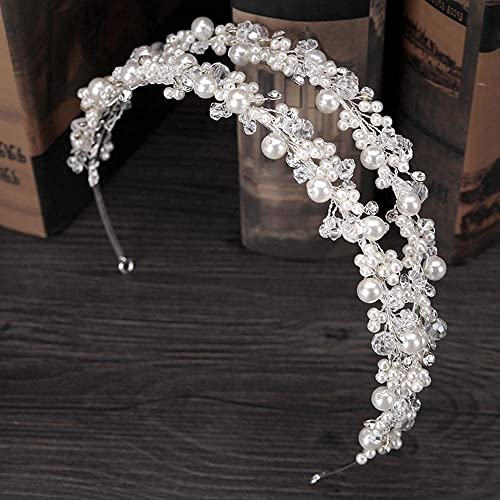 Accesorios de cabello para bodas tipo corona de cristales para novias sofisticadas 5