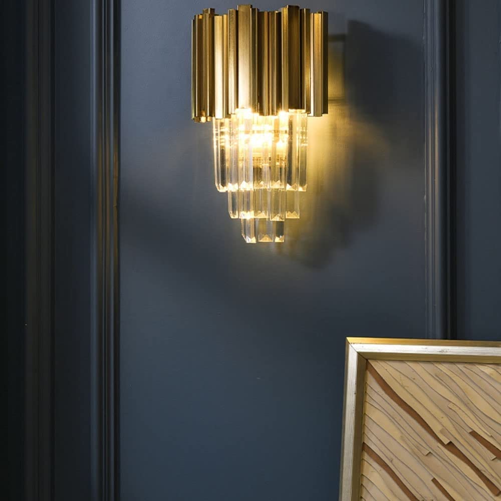 Luxus wandleuchten Nordic Minimalistischen Kristall Wohnzimmer Wandleuchte Hotel Gang Gang Stimmungsvolle Licht Moderne Licht Luxus Studie Leselampe Schlafzimmer Nacht Dekorative Lampe