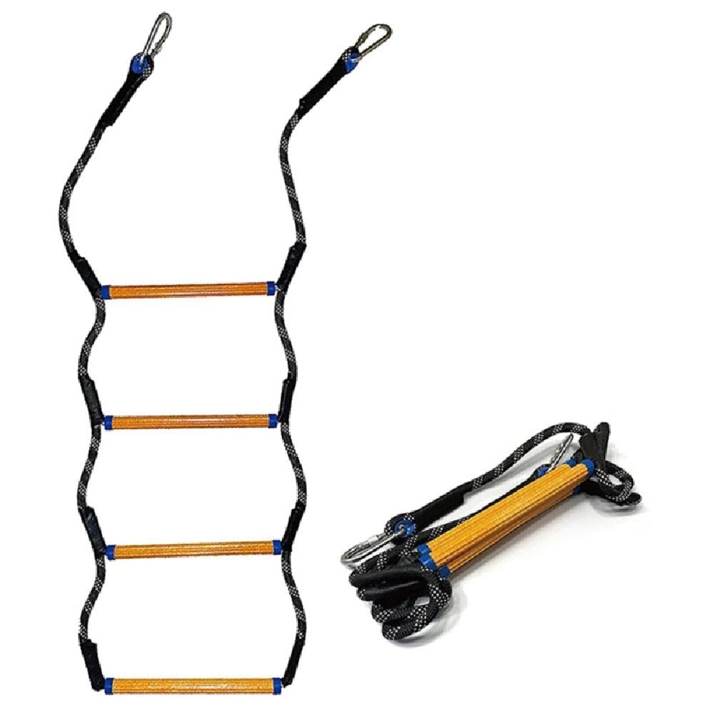 Échelle de corde pour bateau - Pliable et amovible - 4 marches - Échelle de corde marine - Rallonge de bain