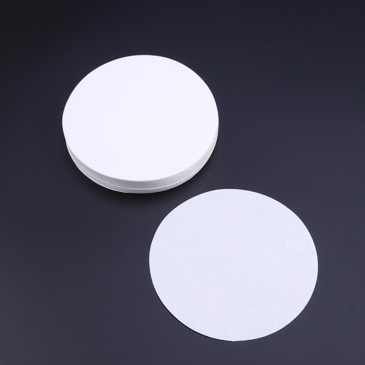 PACKOVE Qualitatives Weißes Scheibenfilterpapier 15cm Durchmesser mit Mittlerer Durchflussrate 3 Schachteln für Chemische Experimente im Labor