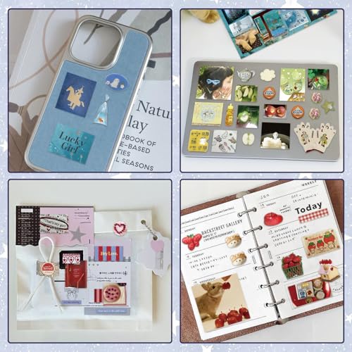 Image of Retro Japanese Sticker Book with Over 1200 Pcs, 30 Sheets of Manga Style Aesthetic Stickers for Journaling and DIY Craft