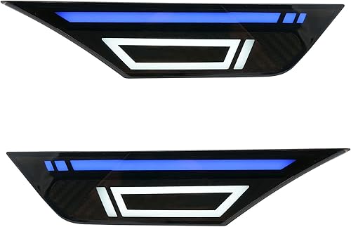 Luz de marcador lateral frontal lente ahumada para Honda Civic Coupe Sedan Hatchback de 10 generación 2016-2021 para Honda Civic Coupe Sedan