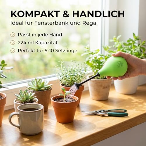 Ballbrause Anzucht 224ml - Schonende Ballonbrause ideal für Bonsai, empfindliche Pflanzen und Stecklinge - Made in Germany