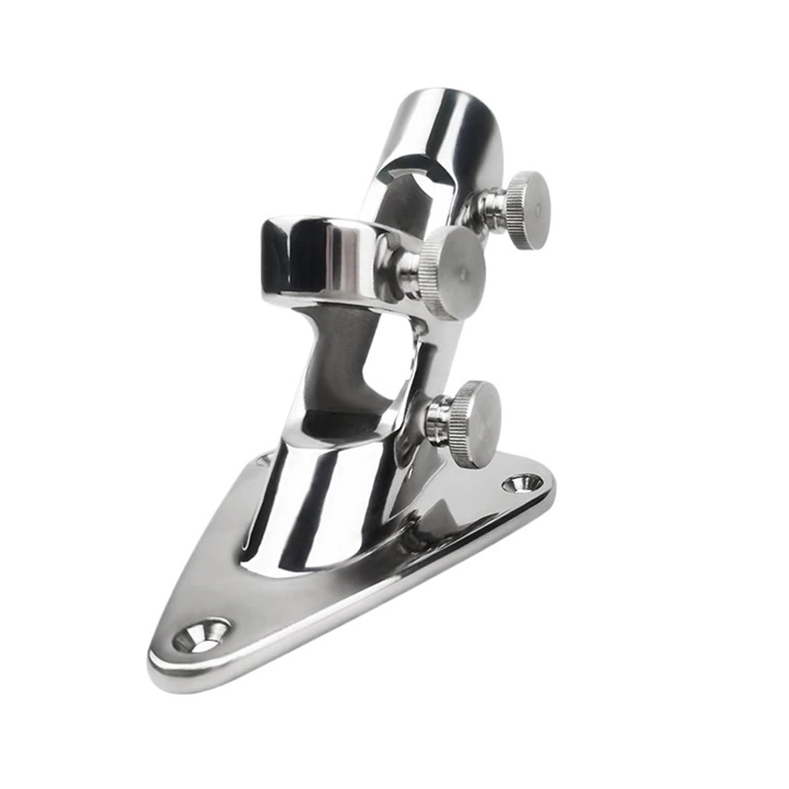 Cfwwsaq One Color Marine 316 Stainless Steel Flagpole Base Bracket Yacht Base Frp Antenna Seat Marine Hardware Yacht Accessories