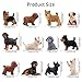 EYSCOTA 12PCS Dog Figurines, Realistic Plastic Puppy Figurines, Hand Painted Emulational Tiny Dogs Animals Toy, Dog Cake Topper Easter Egg Birthday Gift for Kids and Toddlers
