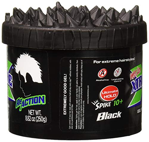 Wet Line Xtreme Reaction Black Ultimate Hold Gel, 8.8 Ounce #TOP1