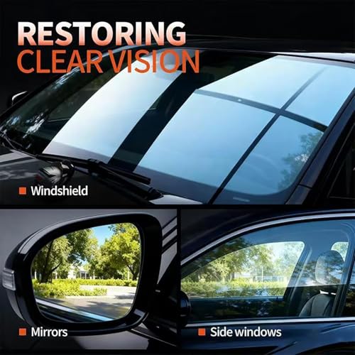 Hand-Held Glass Emulsion Cleaner, Q4 Glass Guard, Ölfilm Entferner für Auto windschutzscheibe, Oil Film Cleaning Brush, for Windows, Mirrors Surfaces