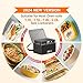 Portable Oven, 12V 24V 110V-240V Car Food Warmer Portable Personal Mini Oven Electric Heated Lunch Box for Meals Reheating & Raw Food Cooking for Road Trip/Camping/Picnic/Family Gathering(Black)