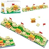 CDLIZW Bloques de Construcción de Arquitectura China,1350PCS Juegos de Bloques Clásicos de The Great Wall,Famosa Arquitectura China para Regalos Adultos Adolescentes