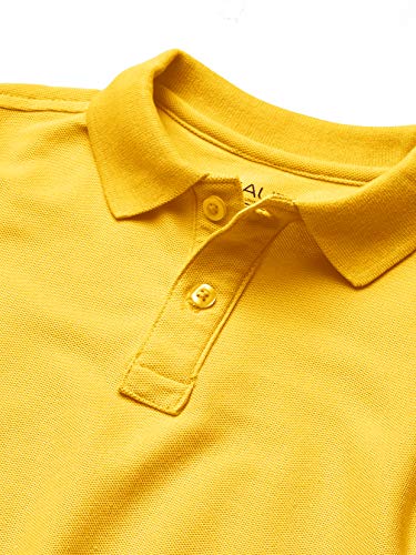 Image of Nautica Boys' School Uniform Short Sleeve Polo Shirt, Button Closure, Comfortable & Soft Pique Fabric