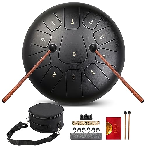 Rain Drums,Zungentrommel 10 Zoll 11 Noten,Steel Tongue Drums...