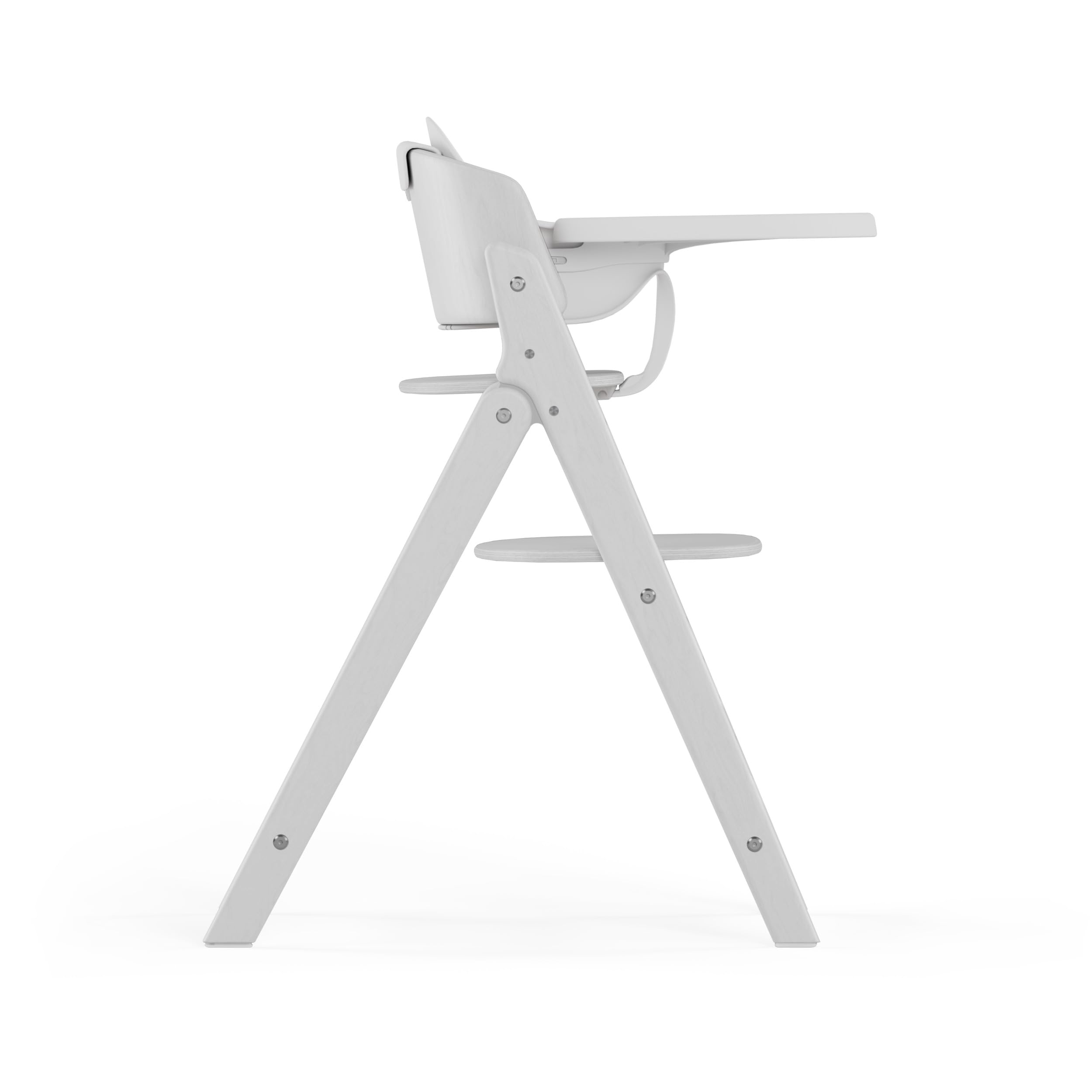 CYBEX Gold zestaw krzesełek do karmienia CLICK & FOLD 4w1, Rośnie razem z dzieckiem, W komplecie Złote gniazdko leżaczka, Zestaw i taca dla niemowląt, Drewno bukowe/Bawełna/Plastik, All White