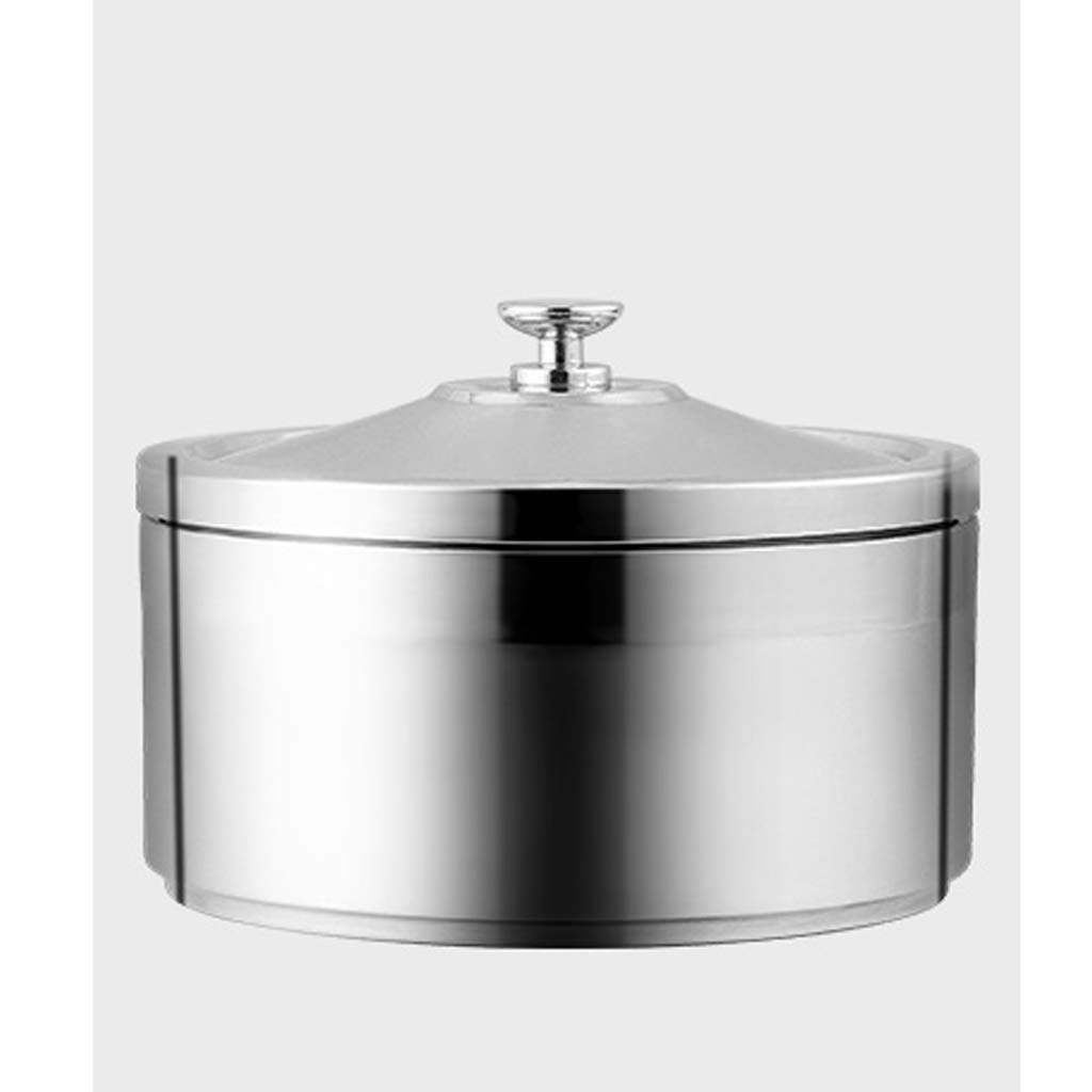 Fiambrera térmica de Acero Inoxidable, contenedor a Prueba de Fugas con Bolsa de Almuerzo aislada, contenedor de Almacenamiento de Alimentos de Gran Capacidad (2,4 l)