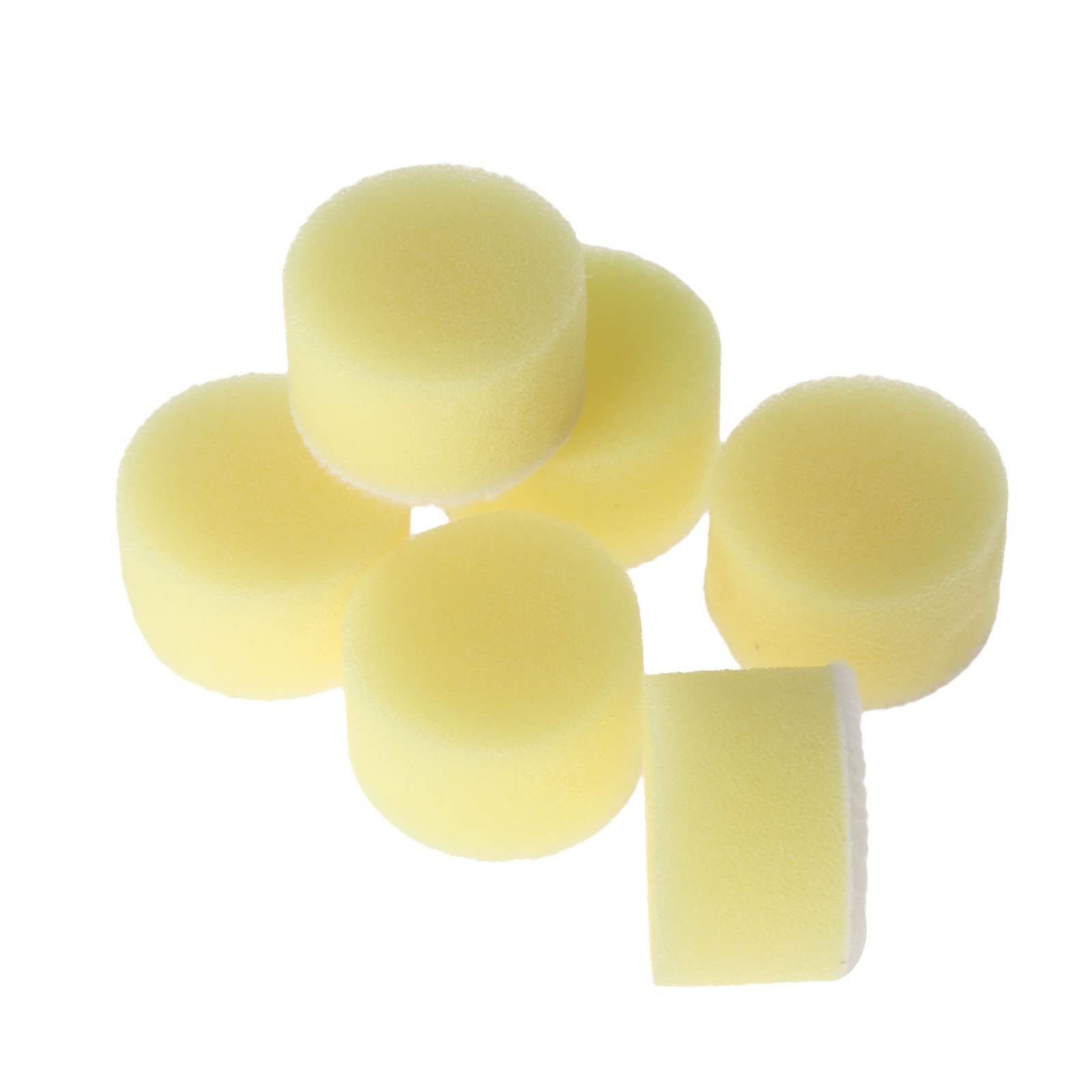 50Pcs 1inch 25mm Sponge Waxing Buffing Polishing Pad For Car Polisher M6 Polishing Pad Backer Plate For Rotary Tool,50 Pezzi Gialli