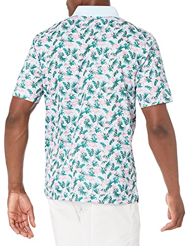 Amazon Essentials Men's Regular-Fit Quick-Dry Golf Polo Shirt (Available In Big & Tall), Flamingo, Large #TOP1