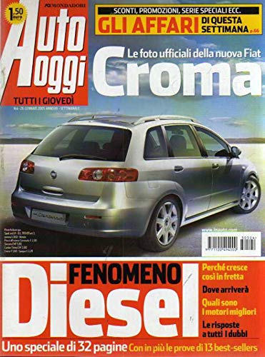  Auto Oggi 4 del Gennaio 2005 Fiat Croma, Peugeot 206, Ford Focus