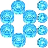 MUELODSIC 10個 ギターエフェクトペダル用フットスイッチキャップ 鮮やかな浅ブルー 電気ギターアクセサリー 精密設計でフィット感抜群 プレ