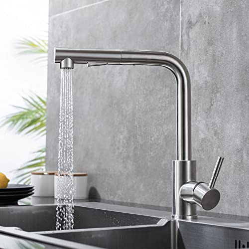 Spültischarmatur ausziehbar Küchenarmatur mit Brause Zwei...