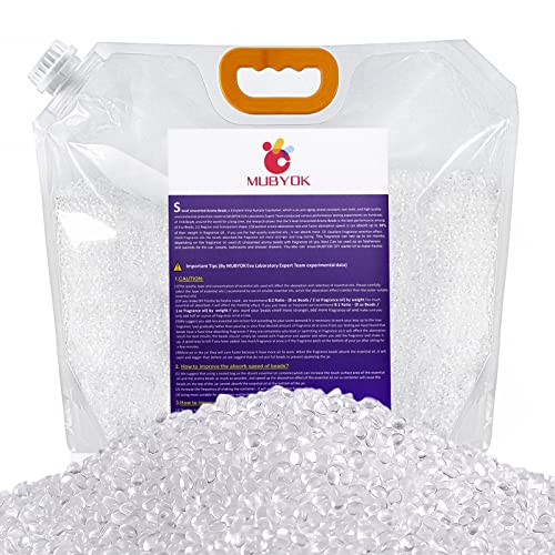 MUBYOK 7lb Premium Unscented Aroma Beads for DIY Car Freshies Eva Beads Bulk Supplies