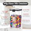 GOLWYN Air Tight Containers For Kitchen Storage Set, Plastic Boxes For Storage, Kitchen Organizer & Kitchen Accessories Items (700Ml And 1100 Ml, 8 Pcs)(Plastic), Transparent