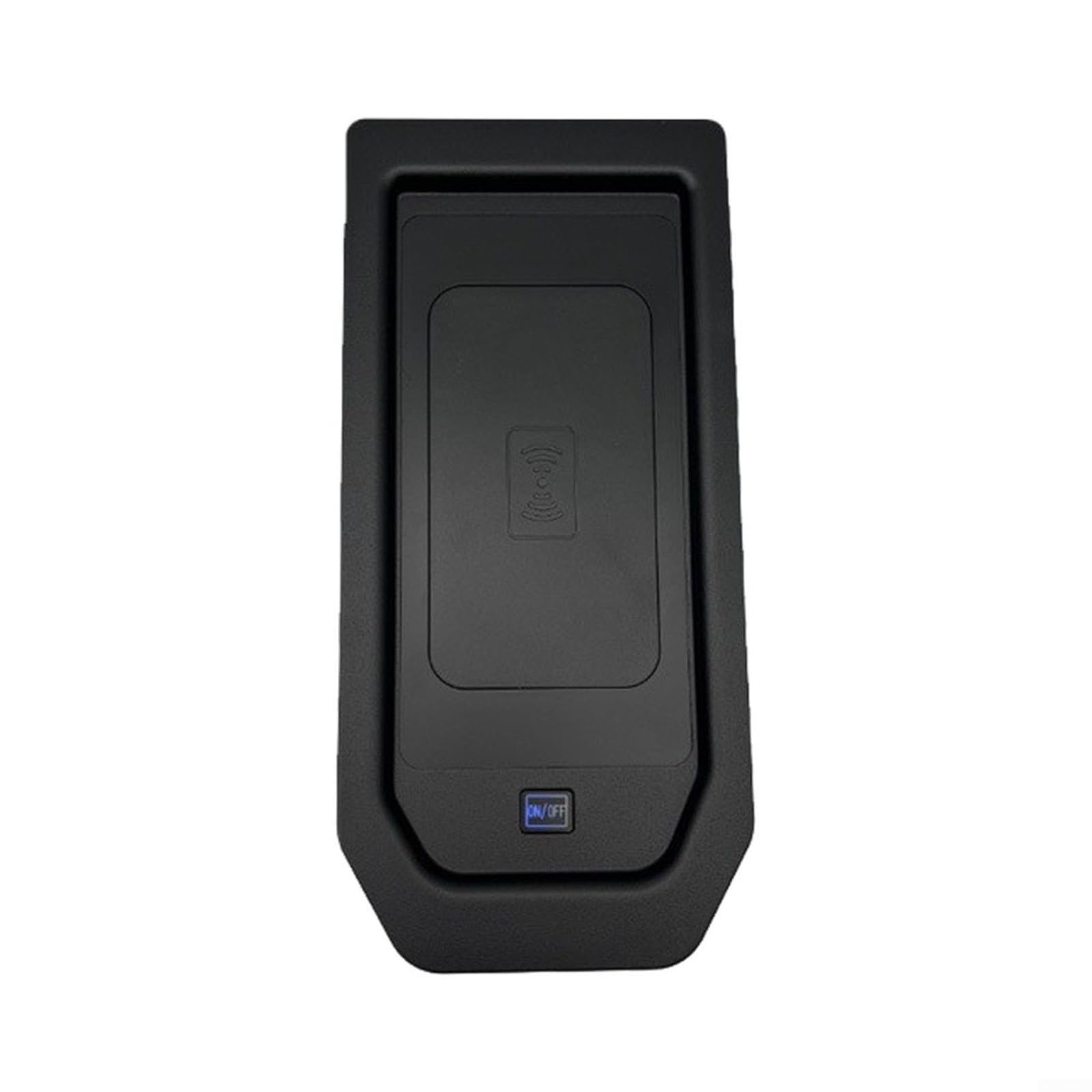 Stazione di ricarica wireless con bracciolo per GMC per Sierra 2019-2022, caricabatterie rapido da 15 W, protezione da surriscaldamento, nero