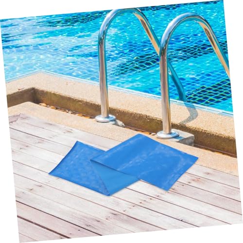 Alfombrilla antideslizante para escalera de piscina azul miniatura 5