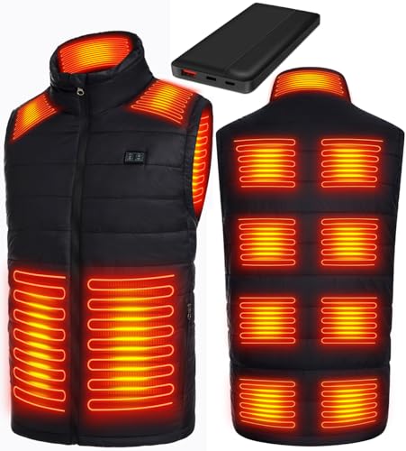 TODWARM Heizweste Damen - 15 Heizzonen Mit 16000mAh Powerbank